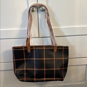 31 City Scene Bag in Caramel Windowpane Pebble NIP